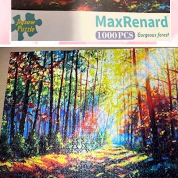 1000 piece colorful forest puzzle - Picture 2 of 3
